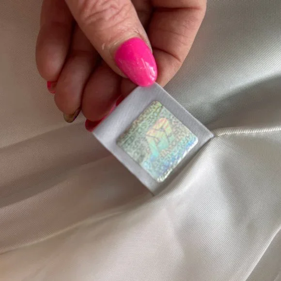 NWT Auc Versace Runway Alligator embossed Leather white Wrap Mini Skirt - Picture 8 of 17